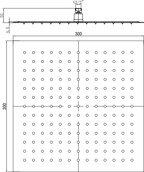 Верхний душ RGW Shower Panels SP-82-30 B 21148230-04 Черный Верхний душ RGW Shower Panels SP-82-30 B 21148230-04 Черный