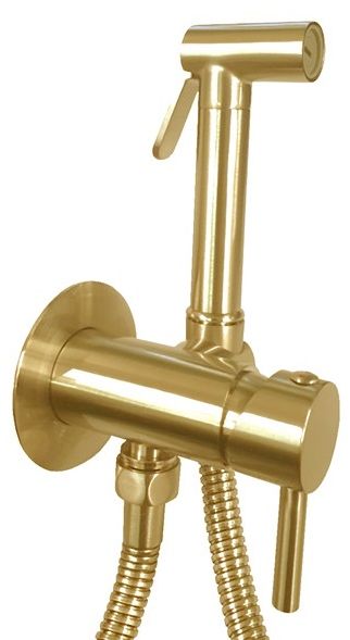 Гигиенический душ Paffoni ZDUP110HGSP золото медовое брашированное Гигиенический душ Paffoni ZDUP110HGSP золото медовое брашированное