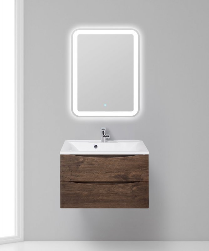 Раковина из литьевого мрамора BelBagno BB750/450-LV-MR-PR Раковина из литьевого мрамора BelBagno BB750/450-LV-MR-PR