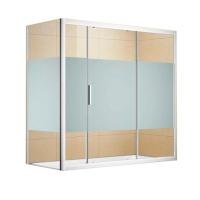 Шторка на ванну c боковой стенкой Aquanet Practic AE10-B-150H150U-CP + AE10-F-75H150U-CP