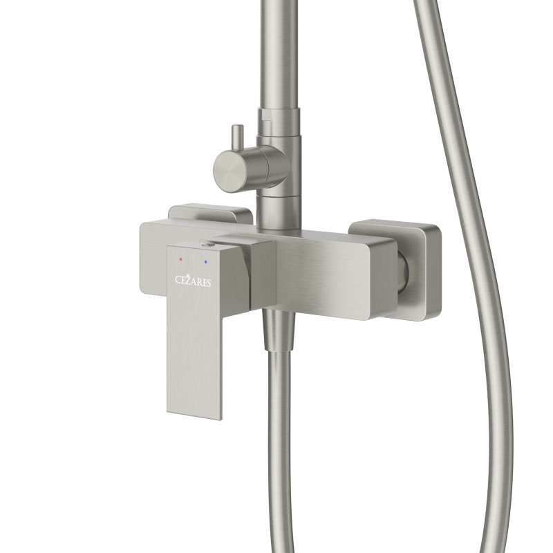 SLIDER-CD-IN Душевая стойка со смесителем, сатин SLIDER-CD-IN Душевая стойка со смесителем, сатин