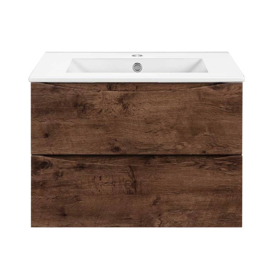 База под керамическую раковину Mia Slim 600 подвесная, 2 выкатных ящика soft close, R.Wood База под керамическую раковину Mia Slim 600 подвесная, 2 выкатных ящика soft close, R.Wood