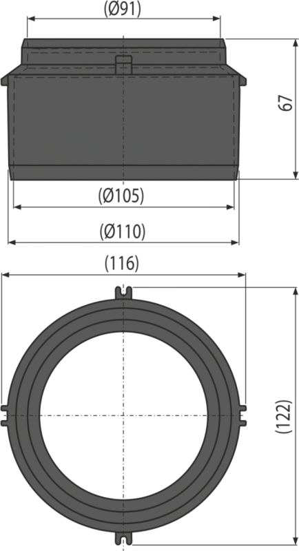 Горло для подключения к водостоку DN110 Горло для подключения к водостоку DN110