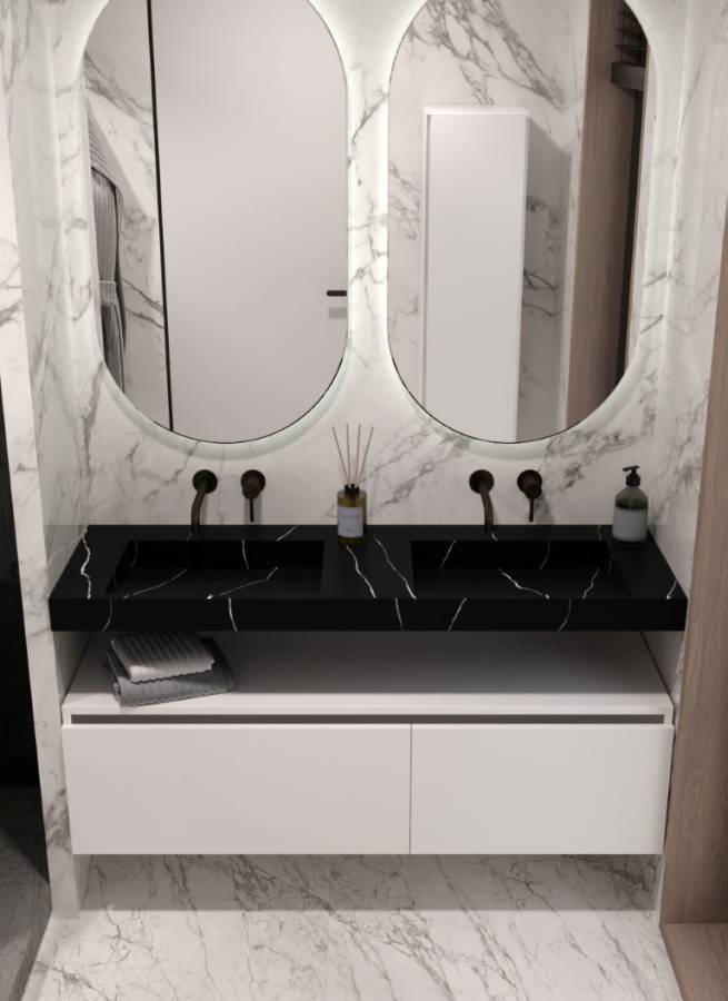 Столешница моноблок FLAT NERO MARQUINA (1410*452*80) Столешница моноблок FLAT NERO MARQUINA (1410*452*80)