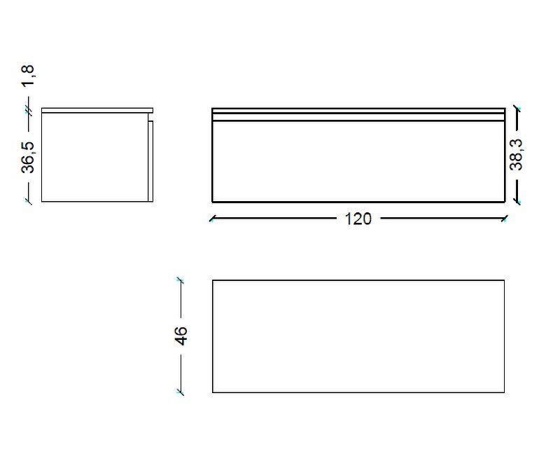 Ящик под столешницу 120см LIGHT OAK VALLESSI UNO-S 897-120-L Boheme Ящик под столешницу 120см LIGHT OAK VALLESSI UNO-S 897-120-L Boheme