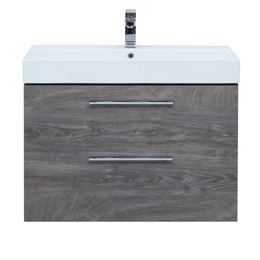 Тумба под раковину Aquanet Nova 85 (Slim Synergy) дуб рошелье, 2 ящика Тумба под раковину Aquanet Nova 85 (Slim Synergy) дуб рошелье, 2 ящика