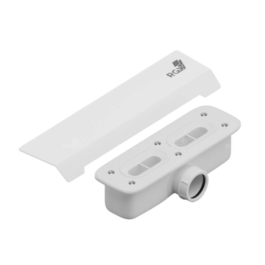 Сифон со стальной накладкой RGW S-015 белый к поддону STA, RGW 502411015-05 Сифон со стальной накладкой RGW S-015 белый к поддону STA, RGW 502411015-05