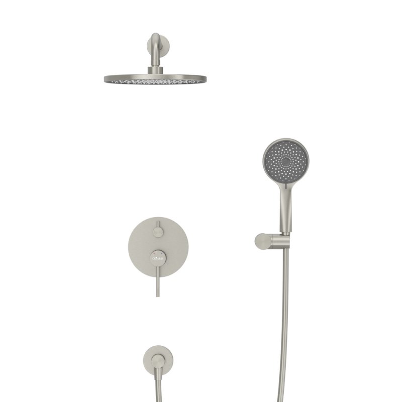 RELAX-DSET-IN Душевой комплект встраиваемый (смеситель встраиваемый, верхний душ, ручной душ со шлангом, штуцер с держателем), сатин RELAX-DSET-IN Душевой комплект встраиваемый (смеситель встраиваемый, верхний душ, ручной душ со шлангом, штуцер с держателем), сатин