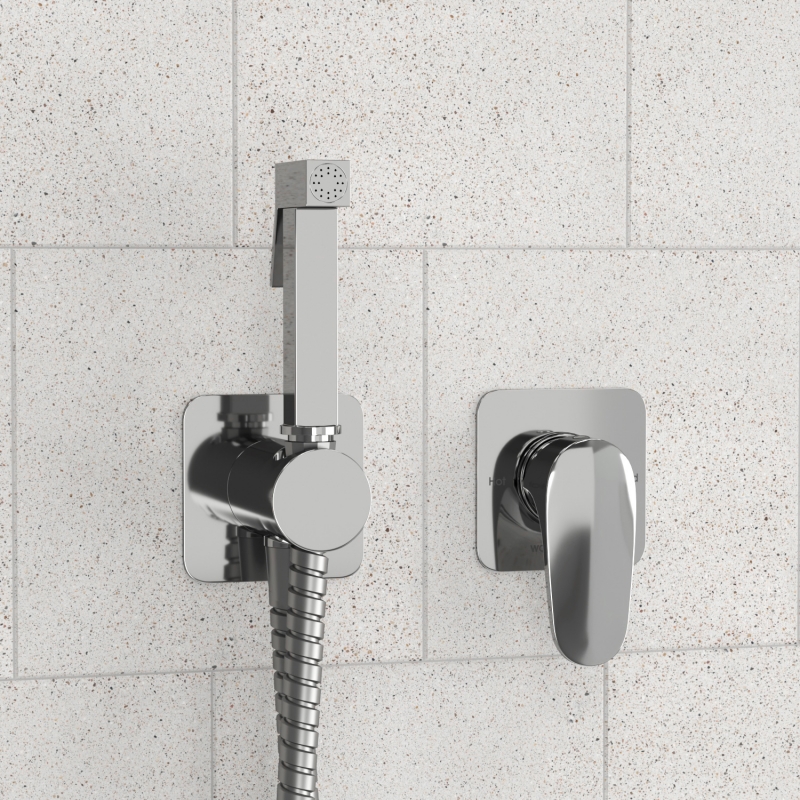 A3151.271.057.136 Встраиваемый комплект для биде со шлангом A3151.271.057.136 Встраиваемый комплект для биде со шлангом