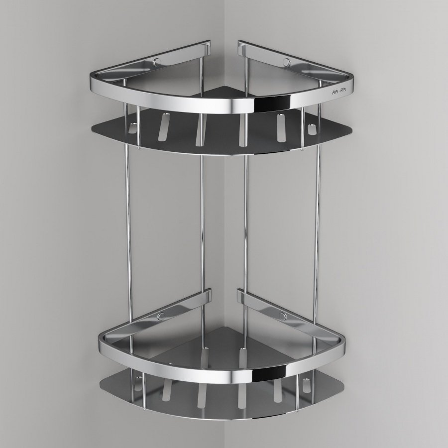 A7454200 Sense L Полка для душа угловая двухъярусная, хром A7454200 Sense L Полка для душа угловая двухъярусная, хром