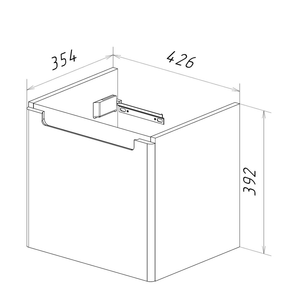 Тумба Lemark BUNO MINI 45см под 1 раковину, подвесная,1 ящик, цвет корпуса, фасада: Белый глянец Тумба Lemark BUNO MINI 45см под 1 раковину, подвесная,1 ящик, цвет корпуса, фасада: Белый глянец