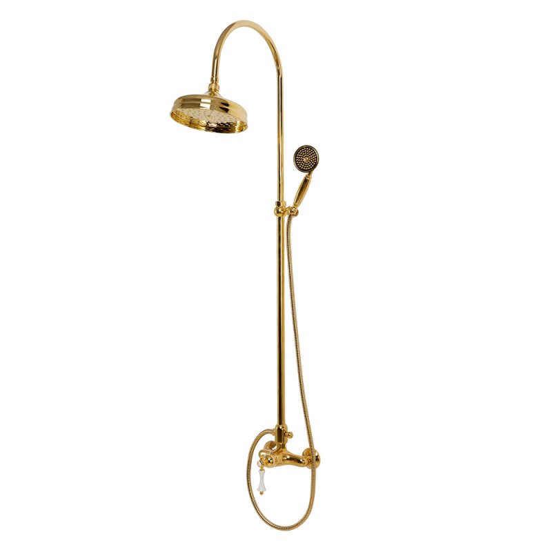 MARGOT-CD-02-M Душевая колонна со смесителем, верхним и ручным душем бронза, ручка бронза MARGOT-CD-02-M Душевая колонна со смесителем, верхним и ручным душем бронза, ручка бронза