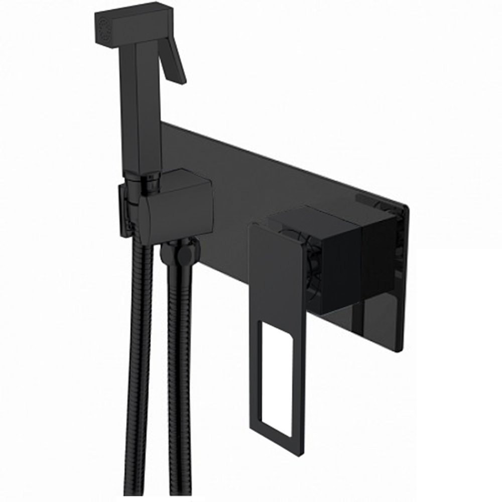 Гигиеническая лейка Q со смесителем BLACK BLACK Гигиеническая лейка Q со смесителем BLACK BLACK