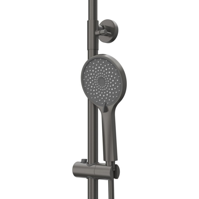 RELAX-CVD-NOP Душевая стойка со смесителем и изливом, черный матовый RELAX-CVD-NOP Душевая стойка со смесителем и изливом, черный матовый