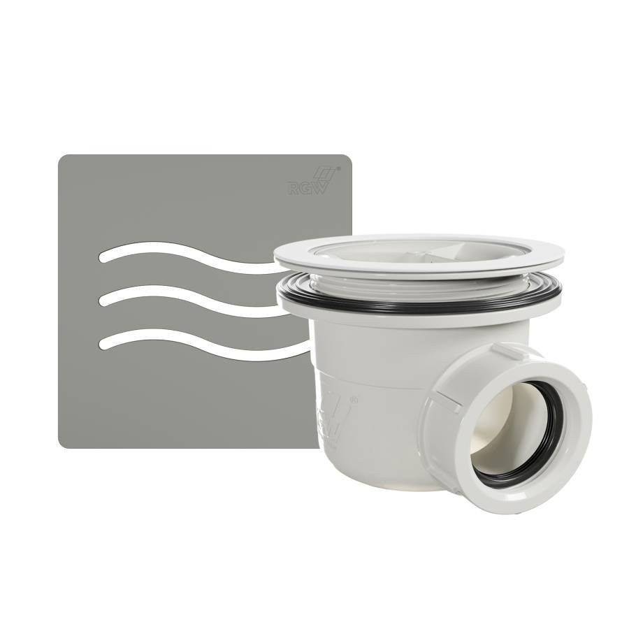 Сифон для душевых поддонов RGW S-010-1 Волна бетон 90 мм, RGW 502411101-10 Сифон для душевых поддонов RGW S-010-1 Волна бетон 90 мм, RGW 502411101-10