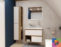 Тумба подвесная под умывальник Monaсo Wood 800х480 2 ящика (ШхГхВ) 798х476х607