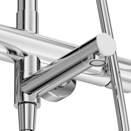 RELAX-CVD-NOP Душевая стойка со смесителем и изливом, черный матовый RELAX-CVD-NOP Душевая стойка со смесителем и изливом, черный матовый