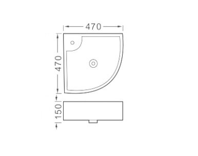 Раковина Акватек AQ5166B-00 Раковина Акватек AQ5166B-00