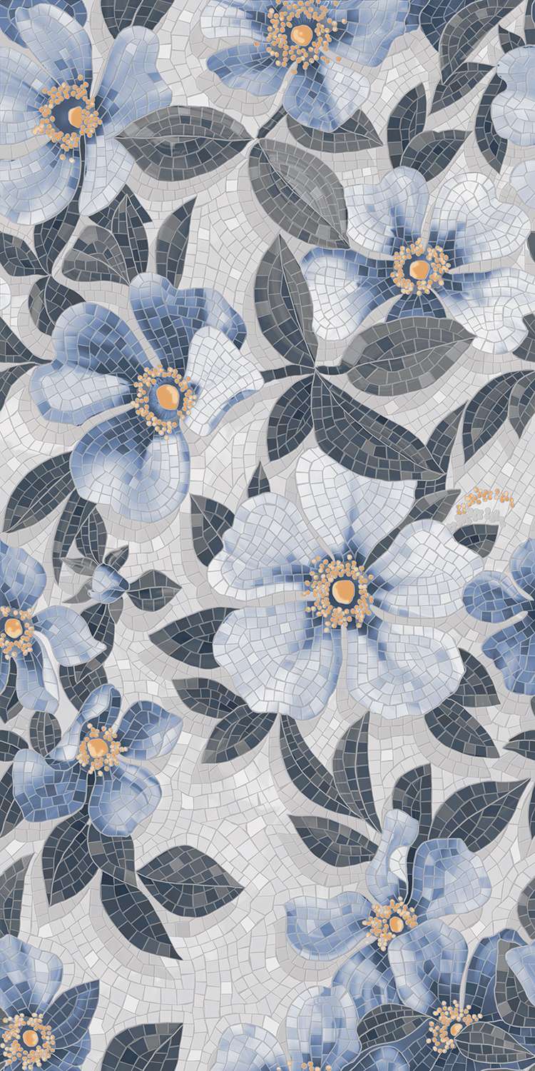 Керамогранит SG591002R Розелла синий декорированный лаппатированный 119,5*238,5*11 (1шт/2,85м2), м2 Керамогранит SG591002R Розелла синий декорированный лаппатированный 119,5*238,5*11 (1шт/2,85м2), м2