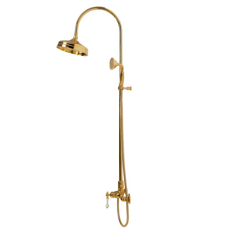 MARGOT-CD-02-M Душевая колонна со смесителем, верхним и ручным душем бронза, ручка бронза MARGOT-CD-02-M Душевая колонна со смесителем, верхним и ручным душем бронза, ручка бронза