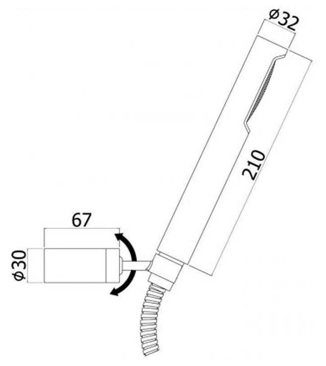 Душевой гарнитур Paffoni Birillo ZDUP036BO Душевой гарнитур Paffoni Birillo ZDUP036BO