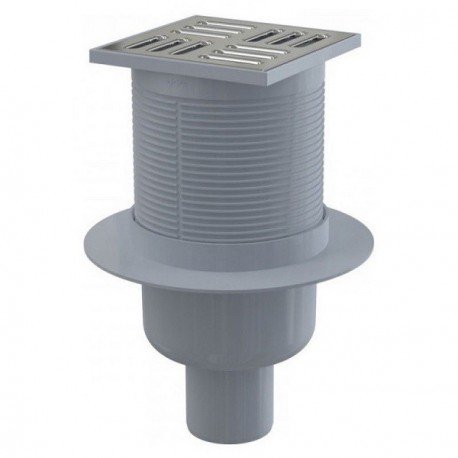 Сливной трап 105×105/50 мм прямой сток, решетка из нержавеющей стали, гидрозатвор комбинированный SMART Сливной трап 105×105/50 мм прямой сток, решетка из нержавеющей стали, гидрозатвор комбинированный SMART