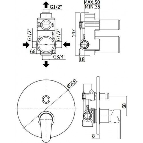Душевой комплект Paffoni Green 5 в 1 (сет 9) Душевой комплект Paffoni Green 5 в 1 (сет 9)