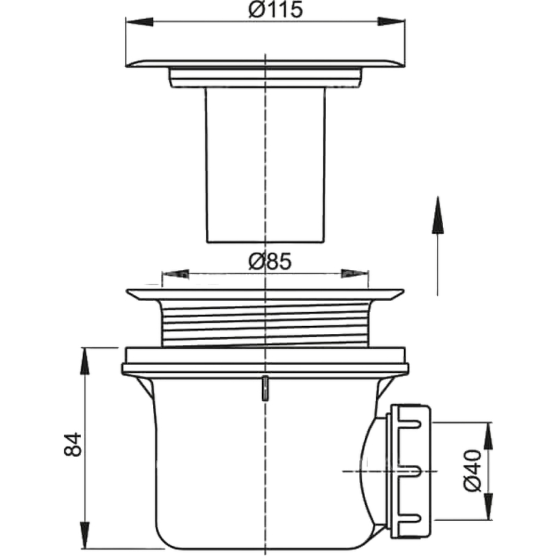 Сифон для душевого поддона RGW A48 36241100-10 Хром Сифон для душевого поддона RGW A48 36241100-10 Хром