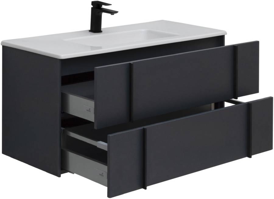 Тумба под раковину Allen Brau Reality 100 1.32007.AM антрацит матовый Тумба под раковину Allen Brau Reality 100 1.32007.AM антрацит матовый