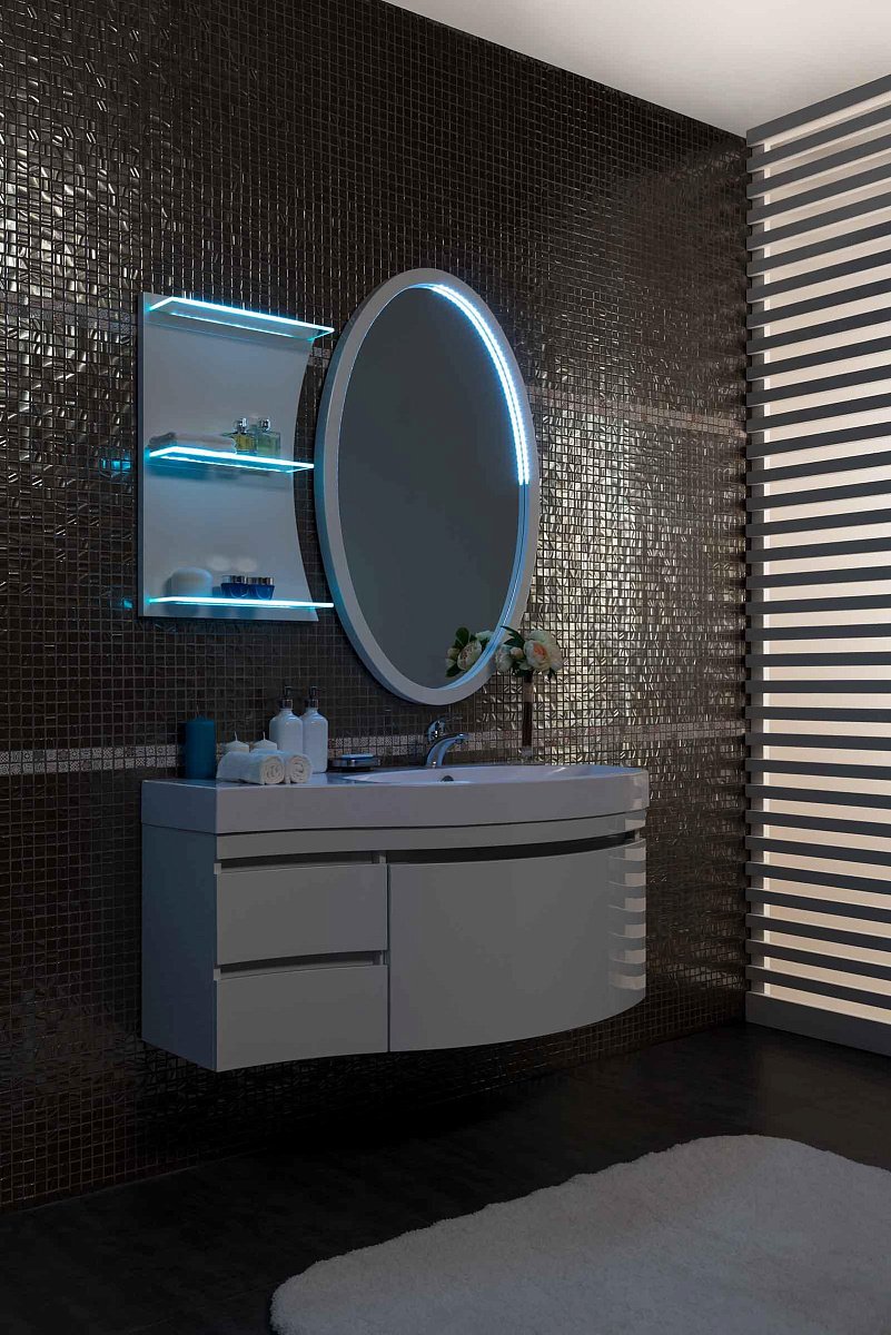 Тумба с раковиной Aquanet Опера 115 R белый (2 дверцы 2 ящика) Тумба с раковиной Aquanet Опера 115 R белый (2 дверцы 2 ящика)