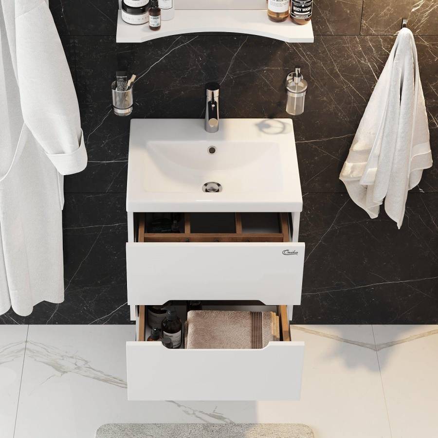 Тумба Onika Айленд 50 подвесная, белая (ум. Como 50/Фостер 50) Тумба Onika Айленд 50 подвесная, белая (ум. Como 50/Фостер 50)