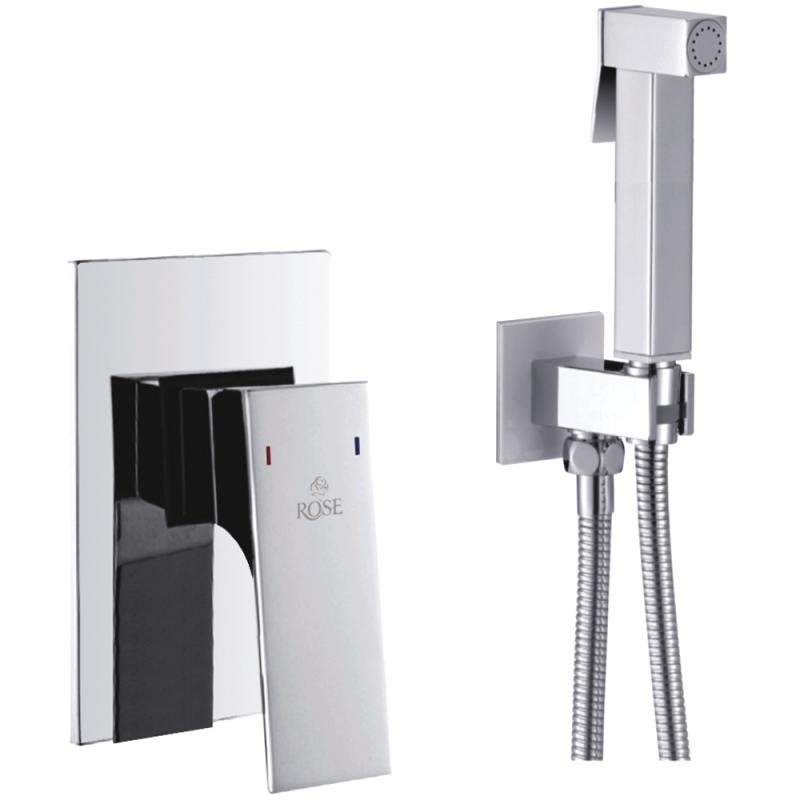 Гигиенический душ со смесителем Rose R1005, хром Гигиенический душ со смесителем Rose R1005, хром