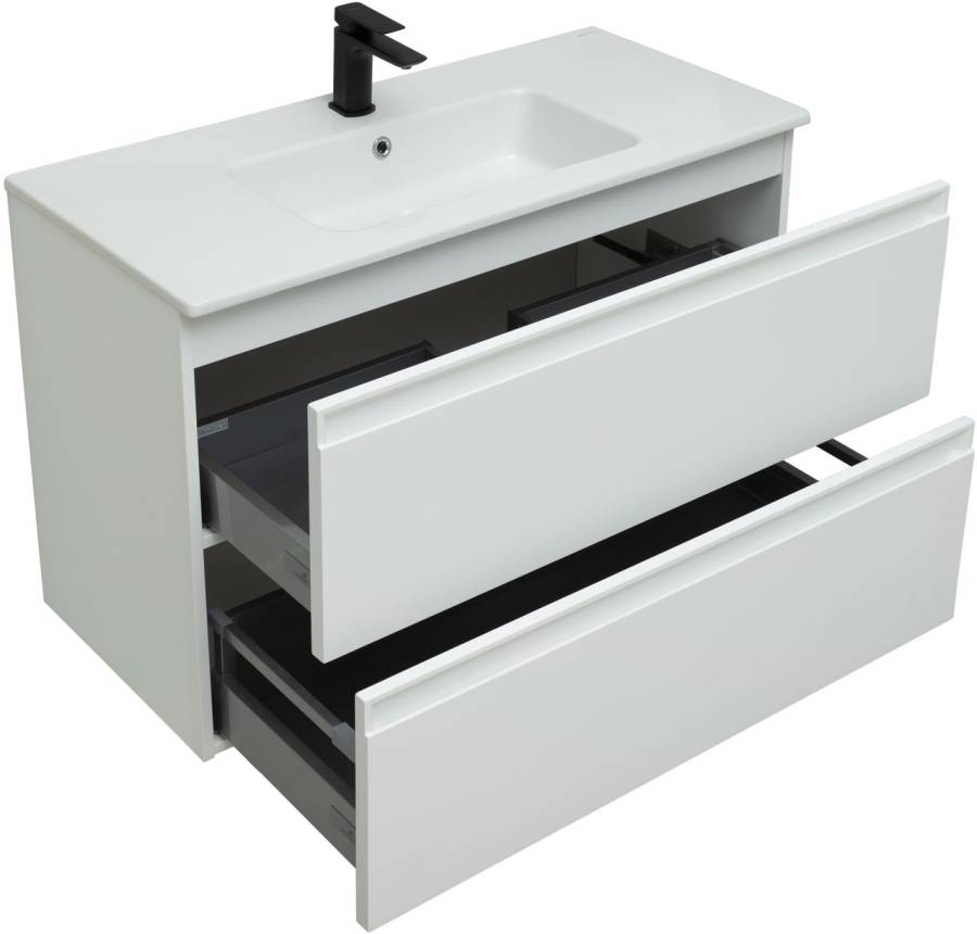 Тумба под раковину Allen Brau Eclipse 100 1.E1003.WM белый матовый Тумба под раковину Allen Brau Eclipse 100 1.E1003.WM белый матовый