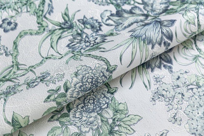 Обои виниловые Азулежу мотив, светло-голубой Обои виниловые Азулежу мотив, светло-голубой