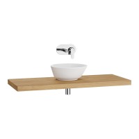 Столешница подвесная 120 см, светлый дуб Столешница подвесная 120 см, светлый дуб