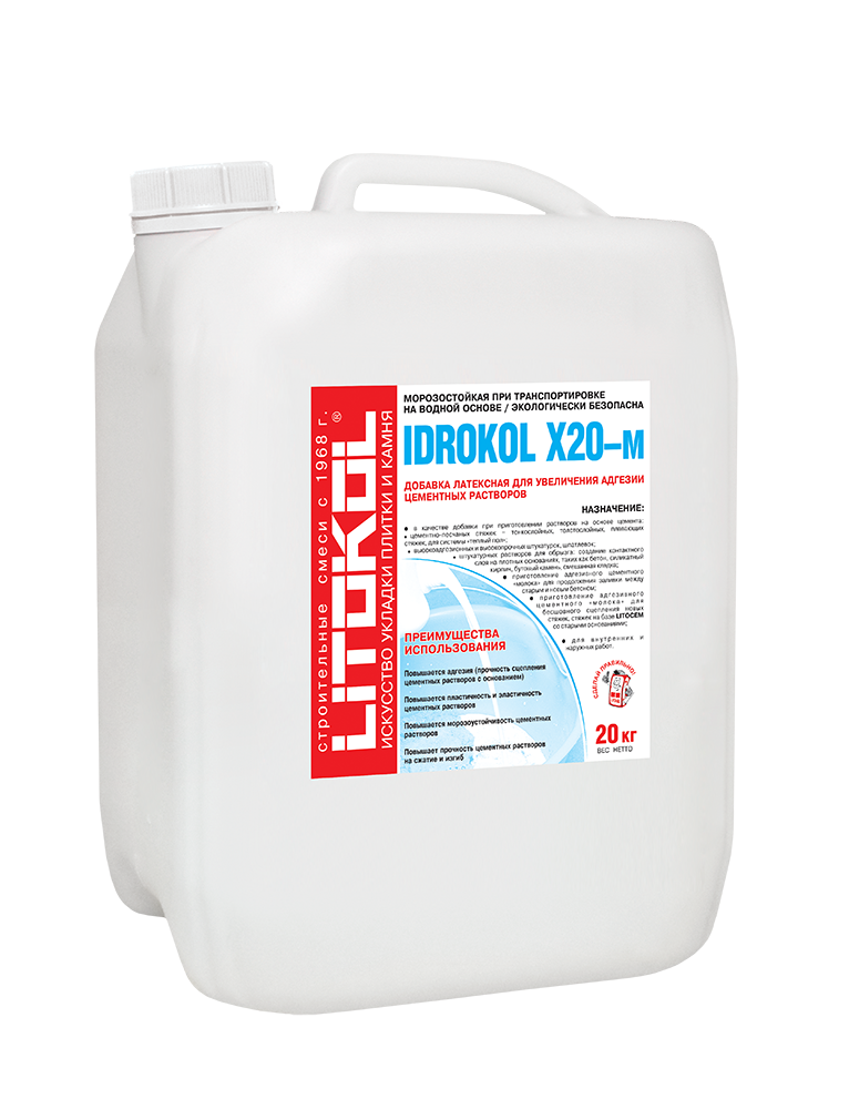 Латексные добавки IDROKOL X20-м 20 Латексные добавки IDROKOL X20-м 20