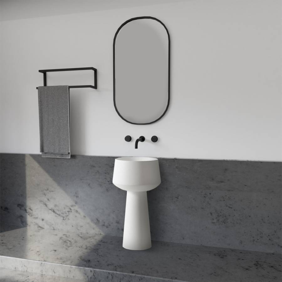 Раковина отдельностоящая ABBER Stein AS2508 белая матовая Раковина отдельностоящая ABBER Stein AS2508 белая матовая