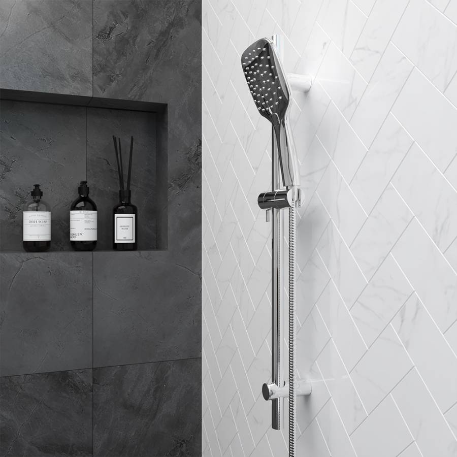 931001000 Eclipse, душ. комплект: ручн.душ 3 ф-ии 120 мм, штанга 700 мм, Хром 931001000 Eclipse, душ. комплект: ручн.душ 3 ф-ии 120 мм, штанга 700 мм, Хром