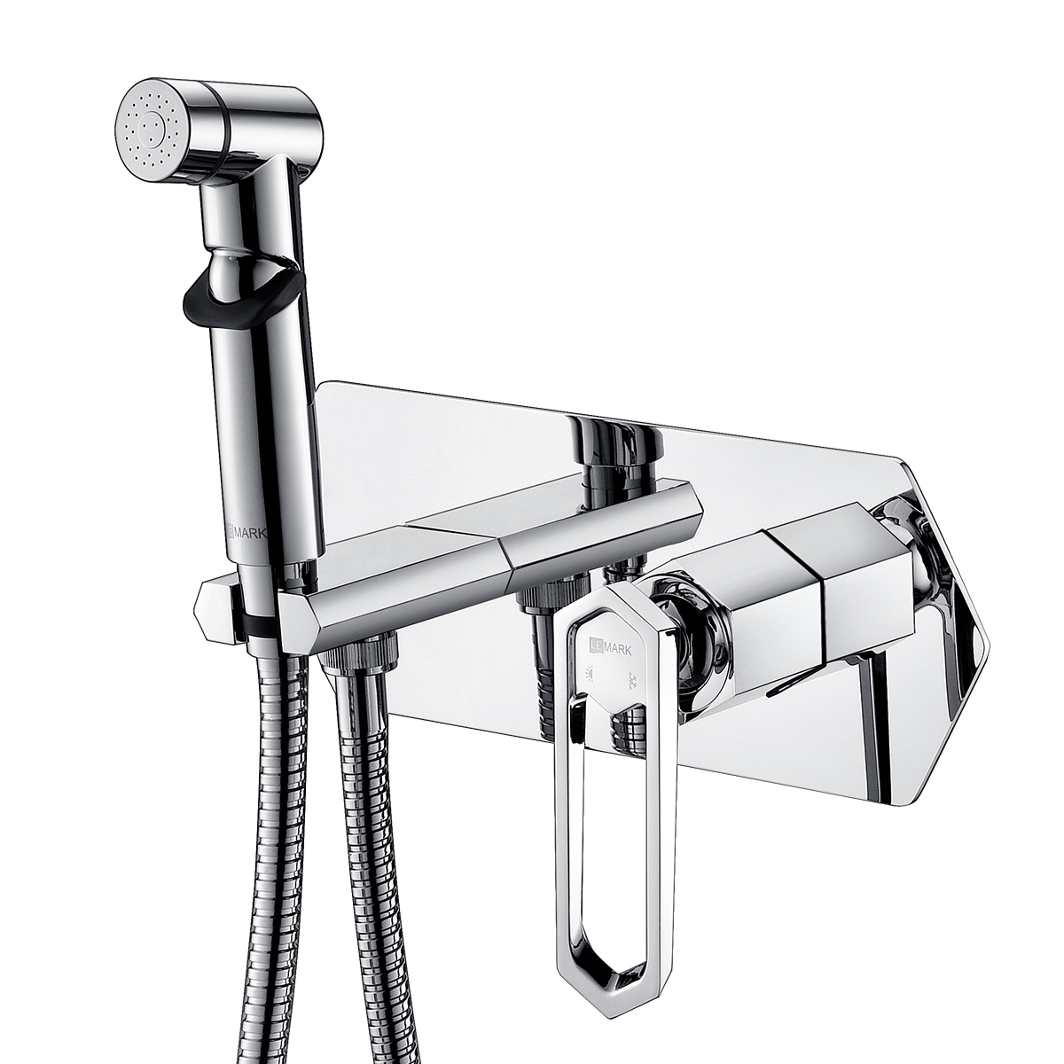 Смеситель Lemark Prizma LM3919C с гигиеническим душем, встраиваемый Смеситель Lemark Prizma LM3919C с гигиеническим душем, встраиваемый