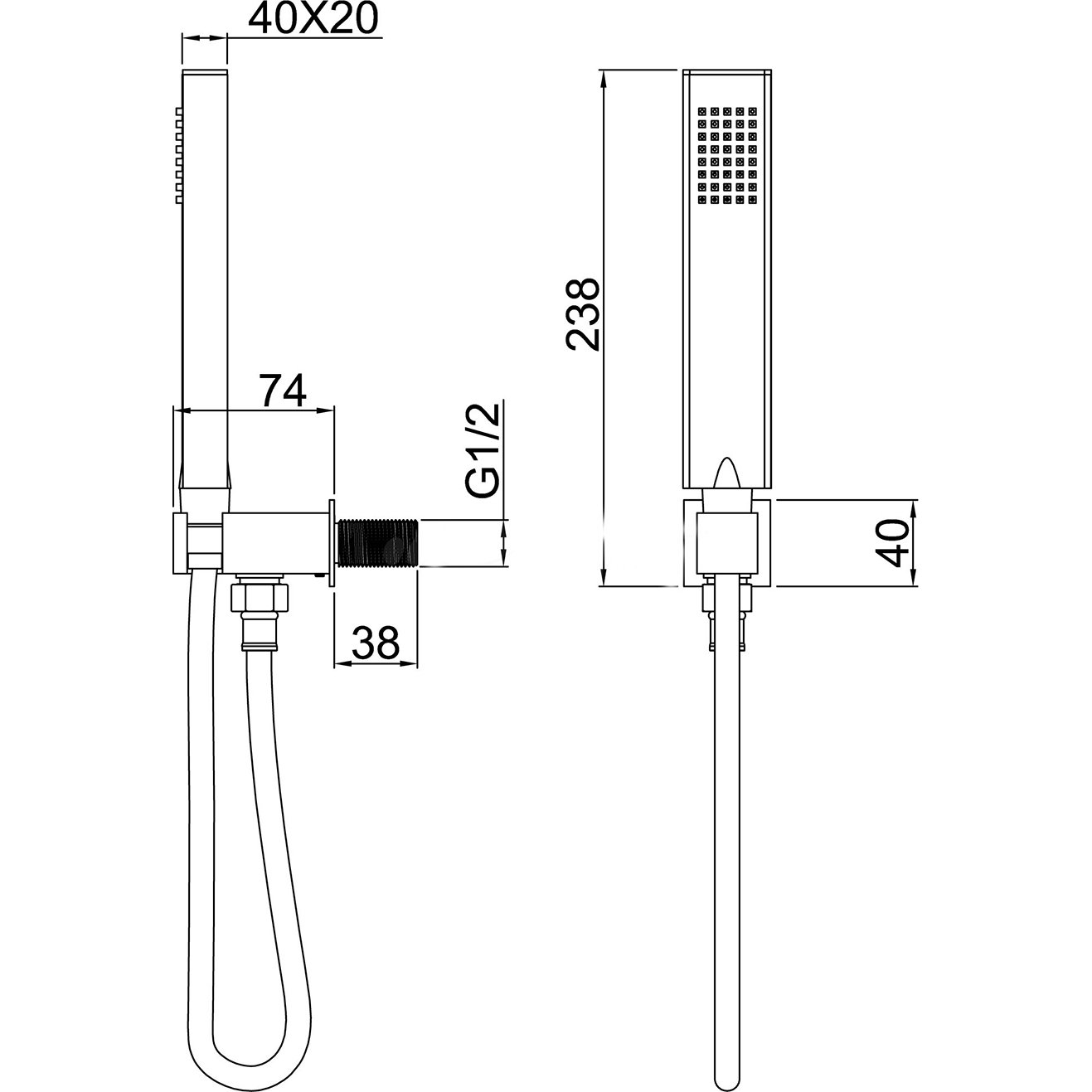 Душевой гарнитур Allen Brau Infinity 5.21021-31 черный матовый Душевой гарнитур Allen Brau Infinity 5.21021-31 черный матовый