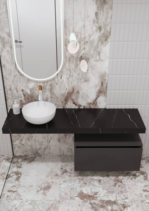 Ящик под столешницу 80см АНТРАЦИТ мат. VALLESSI UNO-S 897-080-A mat Boheme Ящик под столешницу 80см АНТРАЦИТ мат. VALLESSI UNO-S 897-080-A mat Boheme