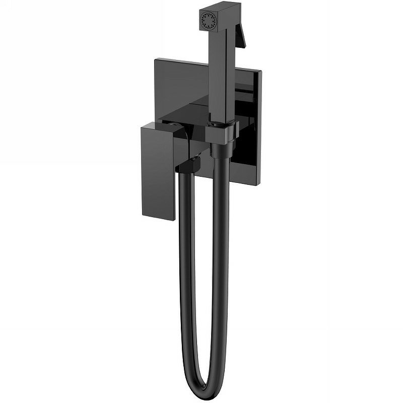 Смеситель гигиенический Qubic Shinny Gun Metal Смеситель гигиенический Qubic Shinny Gun Metal