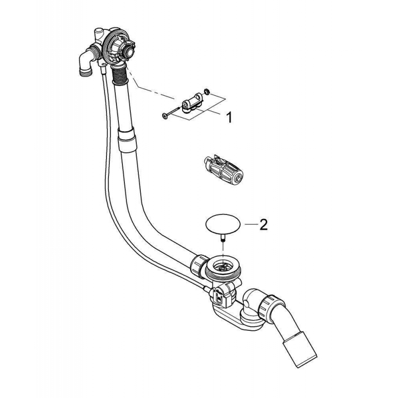 Слив перелив для ванны Grohe Talentofill 28991000 Слив перелив для ванны Grohe Talentofill 28991000