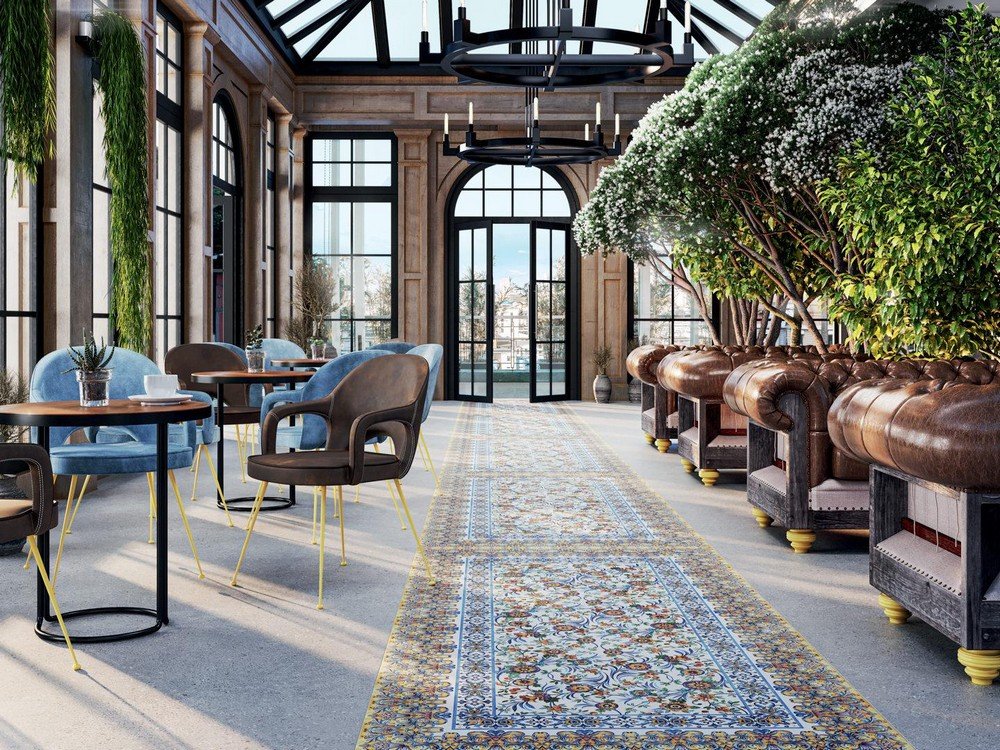 Ковер VT\A508\SG5918R Порту матовый (119,5см*238,5см*11мм) (1шт/2,85м2) орнамент, шт Ковер VT\A508\SG5918R Порту матовый (119,5см*238,5см*11мм) (1шт/2,85м2) орнамент, шт