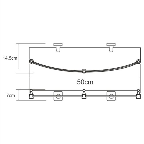 Dill K-3944 Полка стеклянная Dill K-3944 Полка стеклянная
