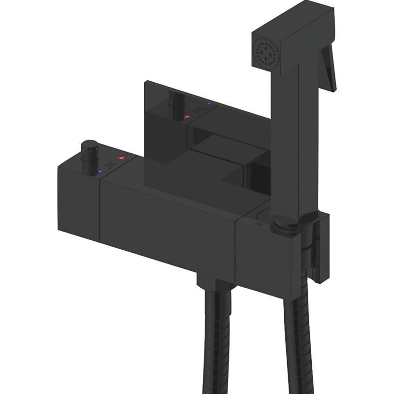 Гигиенический душ с термостатом Rose R965H, черный Гигиенический душ с термостатом Rose R965H, черный