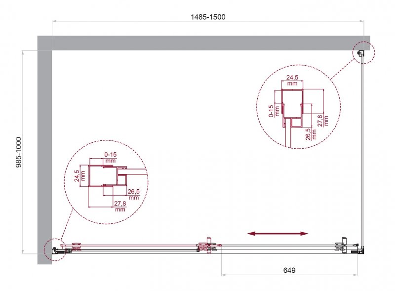 Душевой уголок BELBAGNO LUCE-AH-1 Душевой уголок BELBAGNO LUCE-AH-1