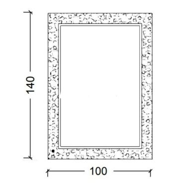 Зеркало ROSE золото 100*140см 539 Boheme