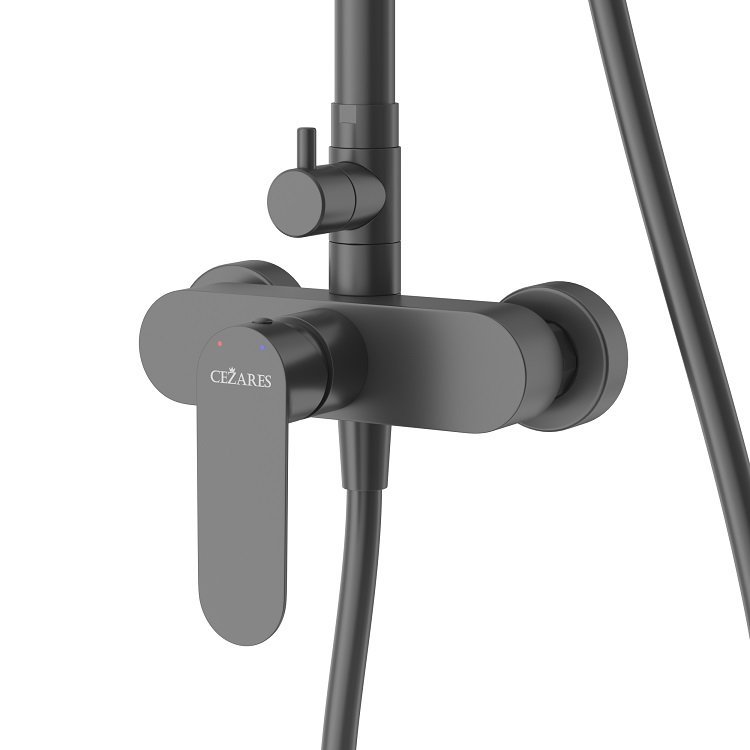 STYLUS-CD-IN Душевая стойка со смесителем, сатин STYLUS-CD-IN Душевая стойка со смесителем, сатин