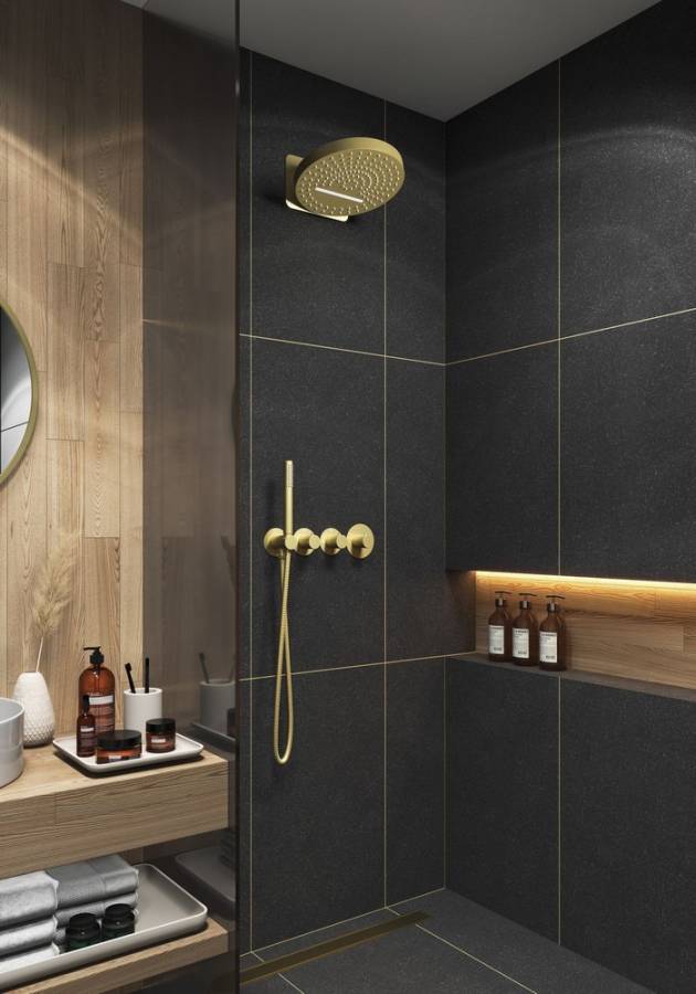 Душевая система Timo Saona SX-2329/17SM скрытого монтажа, термостат, золото матовое Душевая система Timo Saona SX-2329/17SM скрытого монтажа, термостат, золото матовое